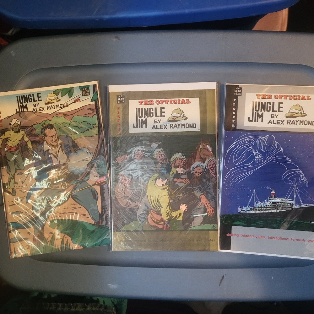 Jungle Jim comics set of 3